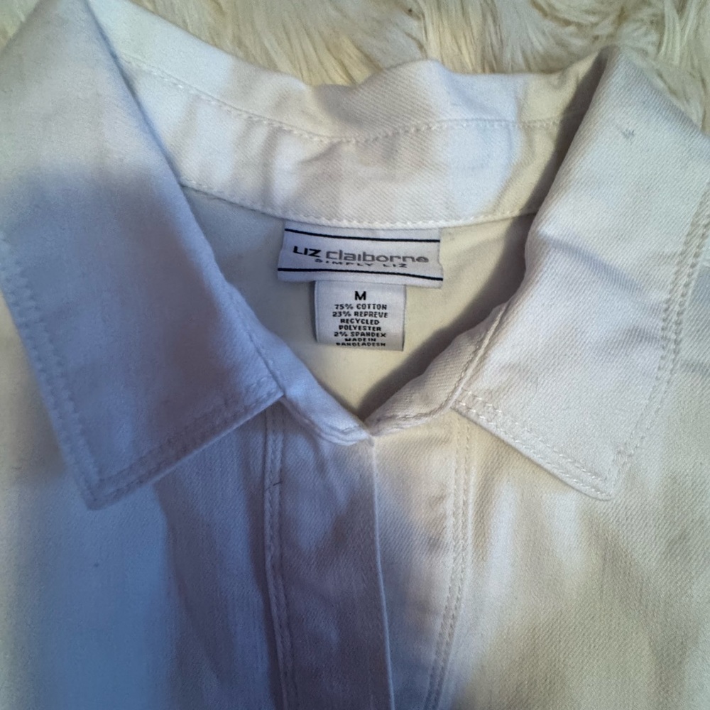 Liz Claiborne White Denim Dress